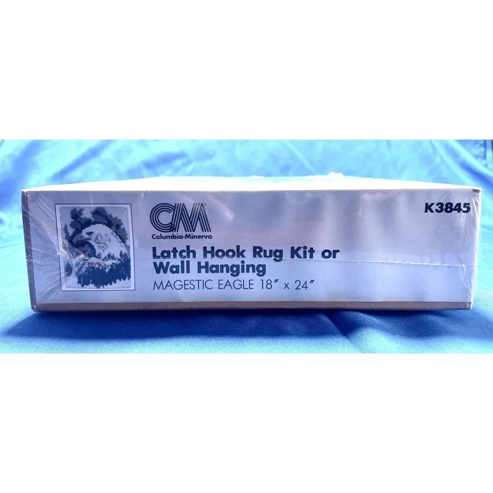 Columbia-Minerva American Eagle NEW K3845 Latch Hook Rug Kit Monsanto Vintage